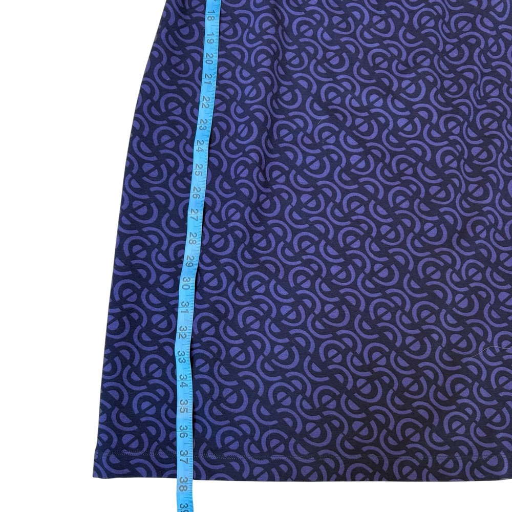 J.McLaughlin NWOT Bedford‎ Purple Geometric Link Quarter Zip Dress Small - Picture 5 of 9